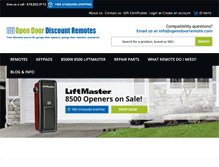 Tablet Screenshot of opendoorremote.com